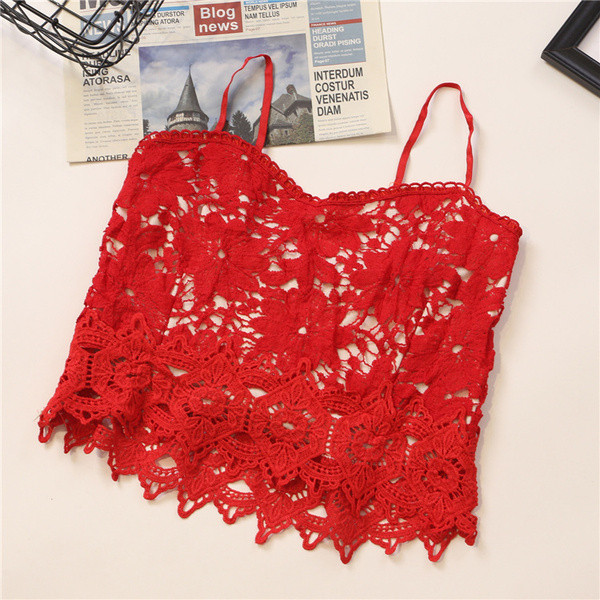 Csipke női rövid pántokkal