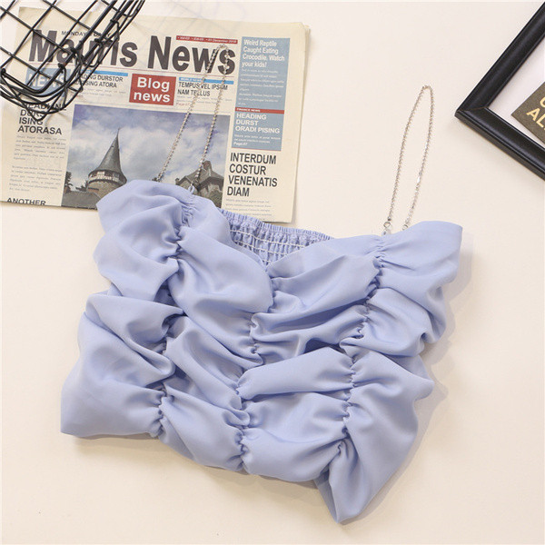 Modern női felső vékony pántokkal és kövekkel