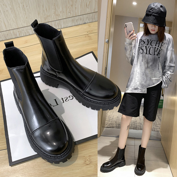 Έκο δερμάτινες  γυναικείες μπότες 