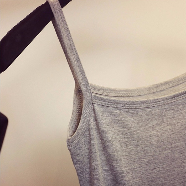 Καθημερινό μοντέρνο γυναικείο αμάνικο κλασικό μοντέλο με λεπτά λουράκια