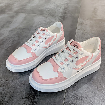 Modern női műbőr tornacipő