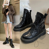 Alkalmi női téli csizma magas talppal