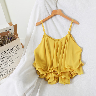 Lai peenikeste rihmadega naiste topp