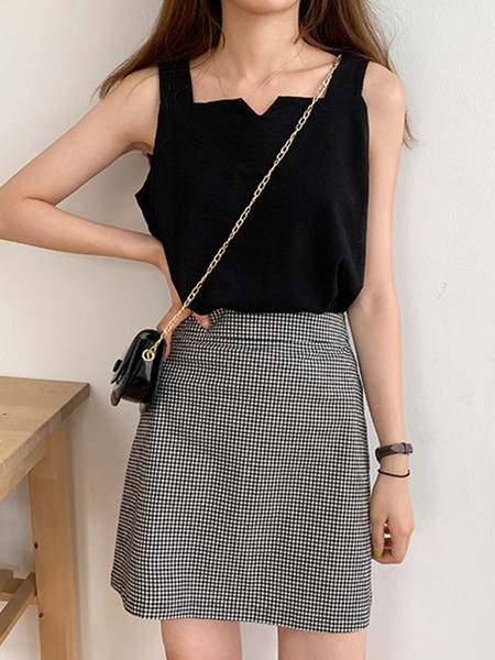 Καθημερινό μοντέρνο γυναικείο αμάνικο 