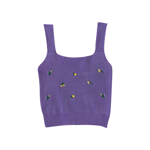 Καθημερινό γυναικείο αμάνικο με κέντημα