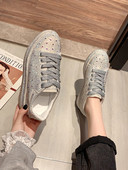 Γυναικεία αθλητικά παπούτσια με διακοσμιτικέ  πέτρες και πλατφόρμα 4 cm