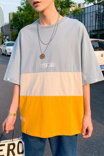 Suvine lühikeste varrukatega T-särk meestele