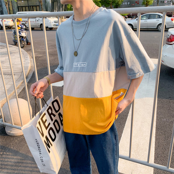 Suvine lühikeste varrukatega T-särk meestele