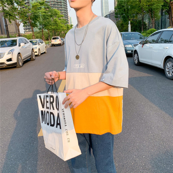 Suvine lühikeste varrukatega T-särk meestele