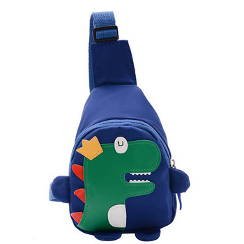 Ежедневна детска чанта с щампа динозавър и 3D елементи 