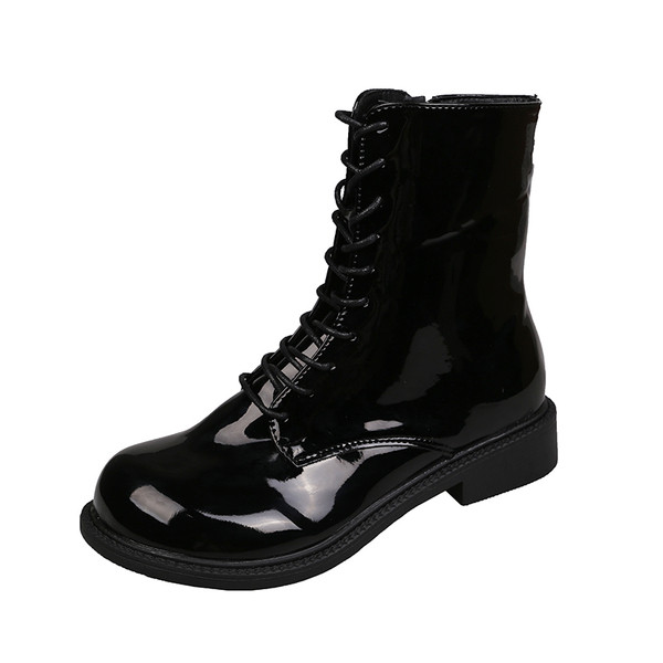 Női alkalmi csizma ökobőr cipzárral