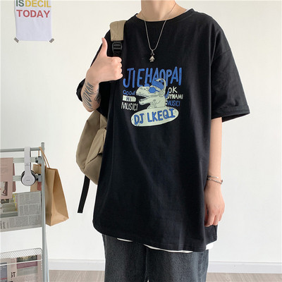 Ανδρικό καλοκαιρινό μπλουζάκι με έγχρωμη εκτύπωση