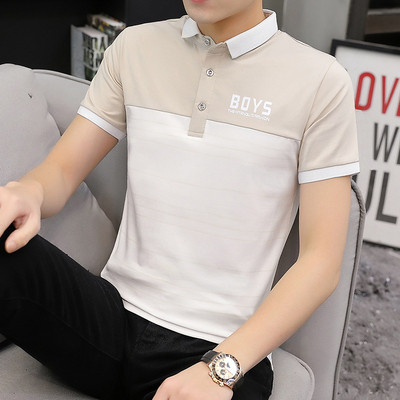 Ανδρικό μπλουζάκι νέο μοντέλο με κέντημα και κλασικό γιακά