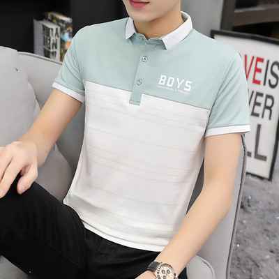 Ανδρικό μπλουζάκι νέο μοντέλο με κέντημα και κλασικό γιακά