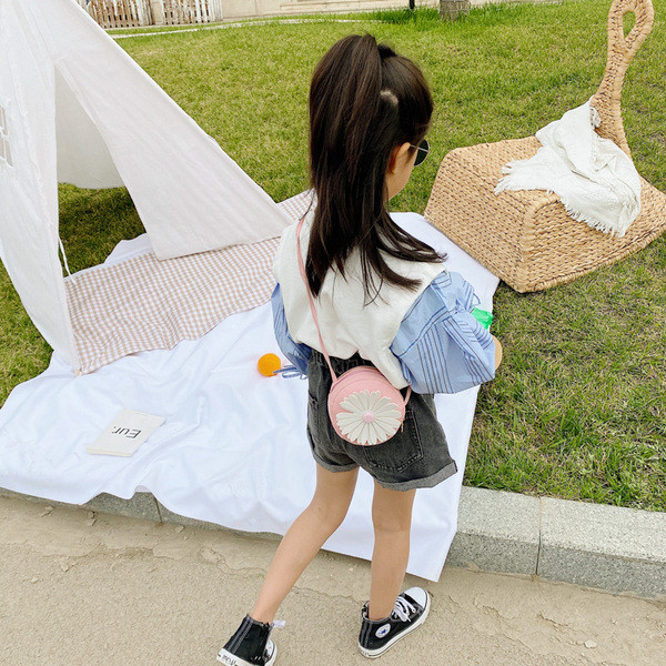 Ümmargune lastekott 3D lillega