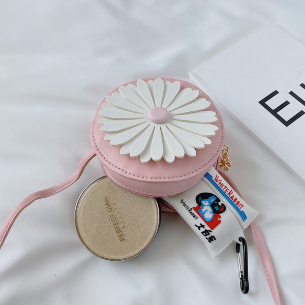 Ümmargune lastekott 3D lillega