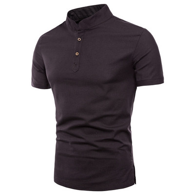 Moodne meeste lühikeste varrukatega pluus tavaline mudel