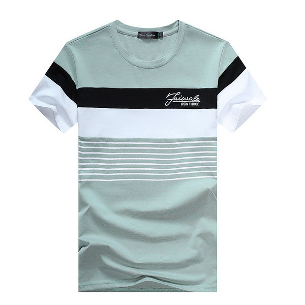 Modern férfi póló felirattal, rövid ujjal