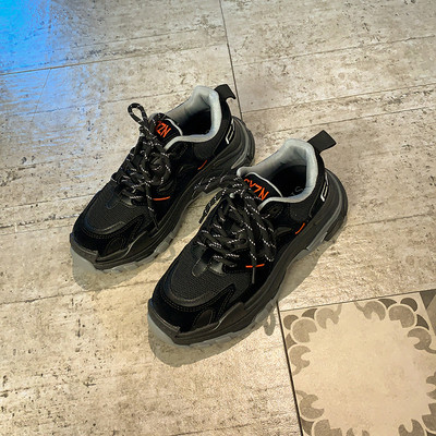 Casual γυναικεία αθλητικά παπούτσια με κορδόνια και πλατφόρμα 7 cm