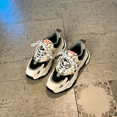 Casual γυναικεία αθλητικά παπούτσια με κορδόνια και πλατφόρμα 7 cm