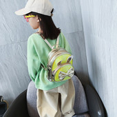 Modern gyerek hátizsák lányoknak flitterekkel és szalaggal