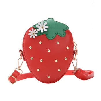 Детска чанта във формата на ягода с капси 