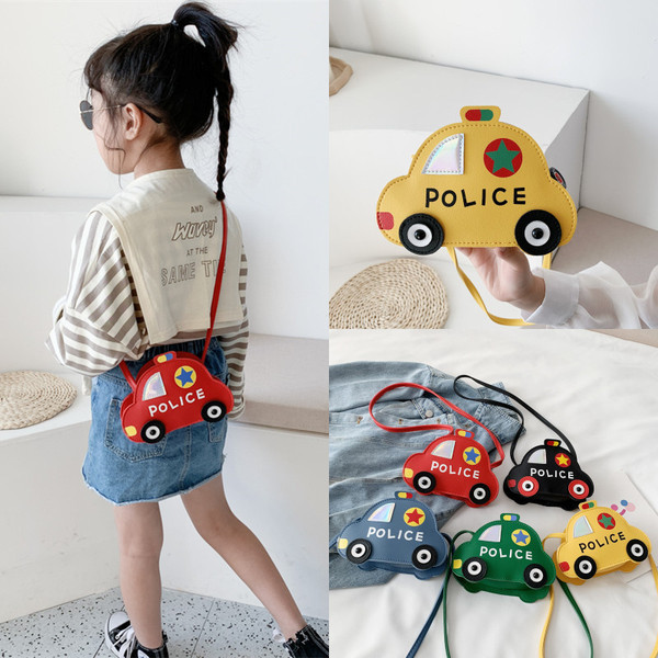 Dječja torba u obliku policijskog automobila