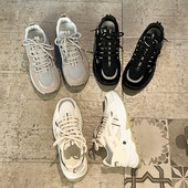 Γυναικεία αθλητικά παπούτσια από ύφασμα με επίπεδη σόλα