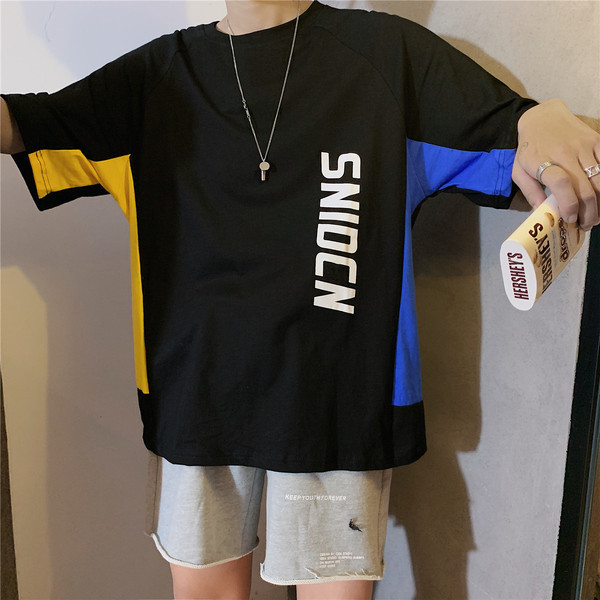 Καλοκαιρινό μπλουζάκι για άντρες με επιγραφές