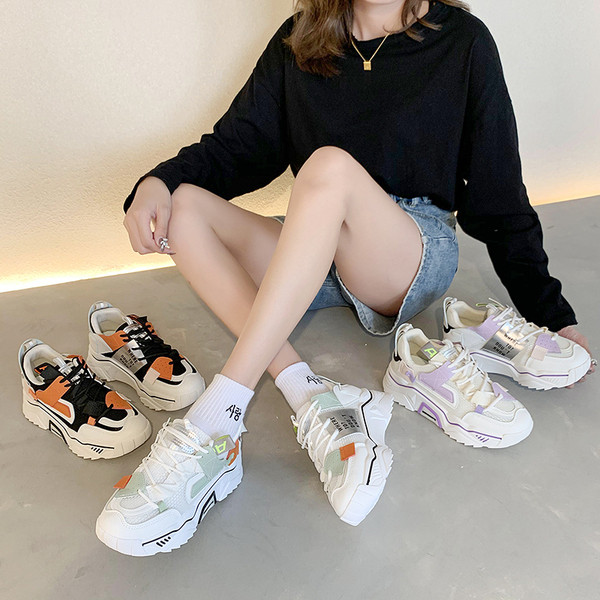 Νέο μοντέλο αθλητικά γυναικεία παπούτσια - τραχιά σόλα