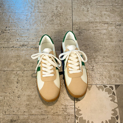 Öko velúrból készült, lezser, fűzős női sportcipő