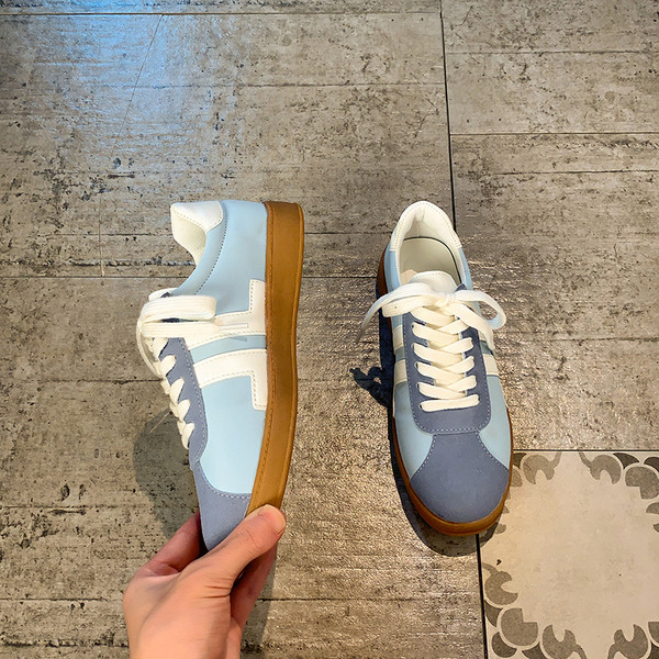 Öko velúrból készült, lezser, fűzős női sportcipő