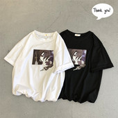 Meeste vabaaja värvilise aplikatsiooniga T-särk