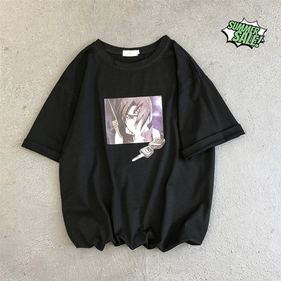 Meeste vabaaja värvilise aplikatsiooniga T-särk