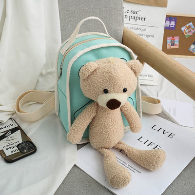 Uut mudelit laste seljakott tüdrukutele, millel on 3D kaunistus plüüsjänese kujuga