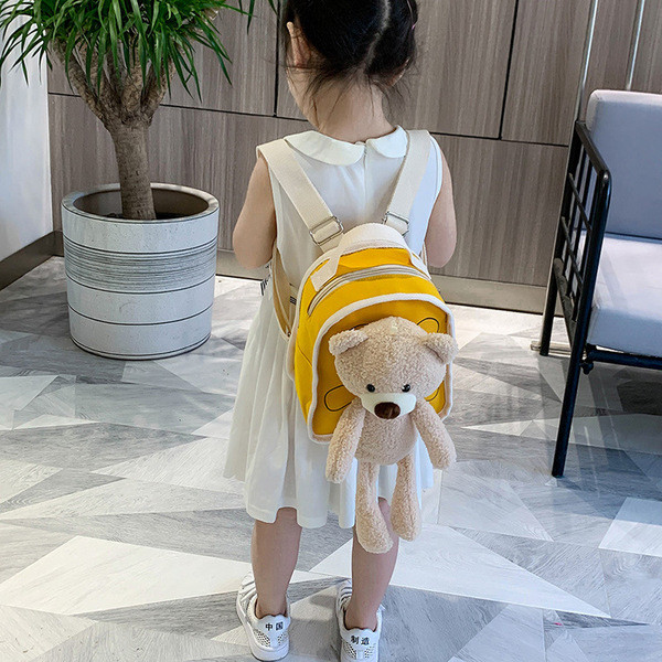 Uut mudelit laste seljakott tüdrukutele, millel on 3D kaunistus plüüsjänese kujuga