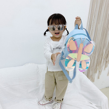 Модерна детска раница за момичета с пеперуда