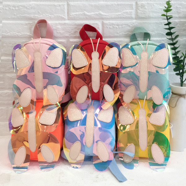 Modern gyerek hátizsák lányoknak pillangóval