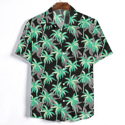 Muška ležerna košulja kratkih rukava cvjetnog uzorka