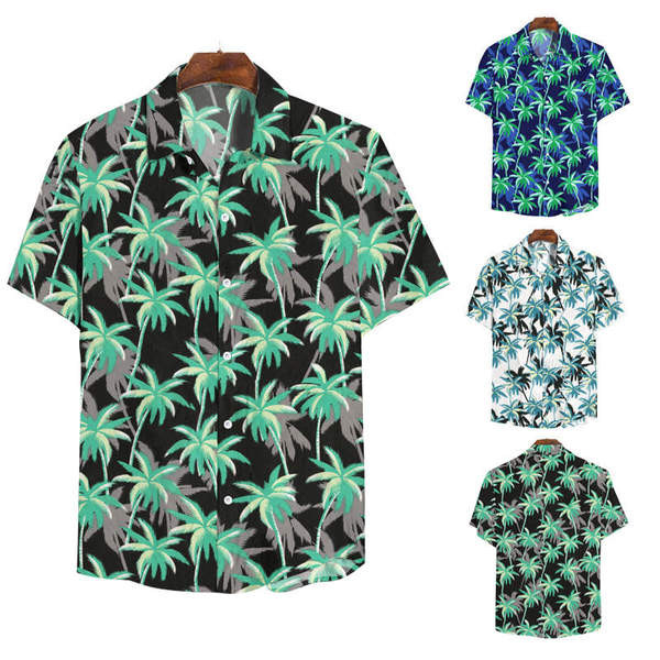 Muška ležerna košulja kratkih rukava cvjetnog uzorka