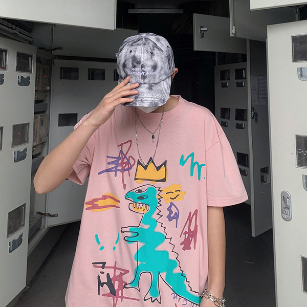 Ανδρικό καλοκαιρινό μπλουζάκι με έγχρωμη εκτύπωση