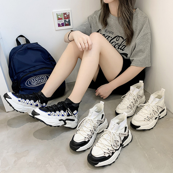 Νέο μοντέλο γυναικεία αθλητικά παπούτσια με τραχιά σόλα