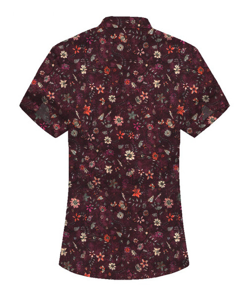 Lillemustri ja lühikeste varrukatega meeste vabaaja särk