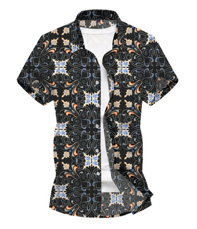 Lühikeste varrukate ja klassikalise kraega meeste särk