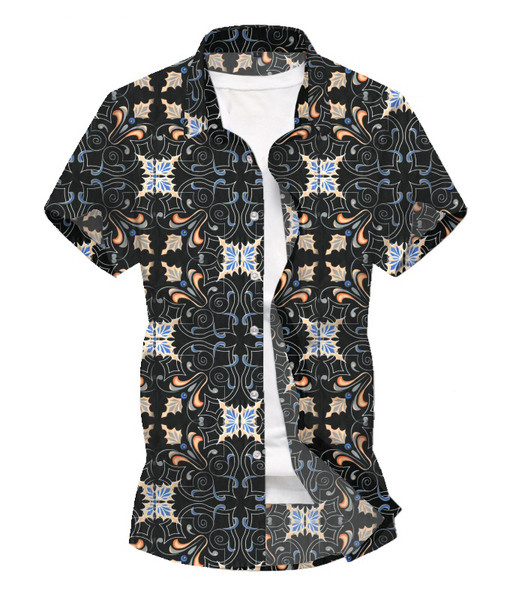 Lühikeste varrukate ja klassikalise kraega meeste särk