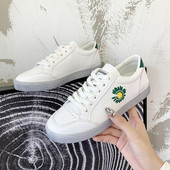 Νέο μοντέλο γυναικεία έκο δερμάτινα αθλητικά παπούτσια με κέντημα