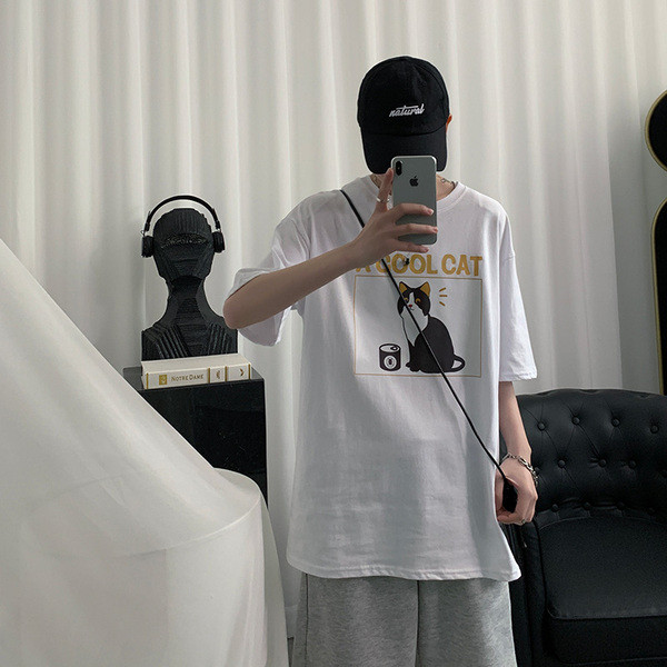 Muška majica s printom u boji - kat