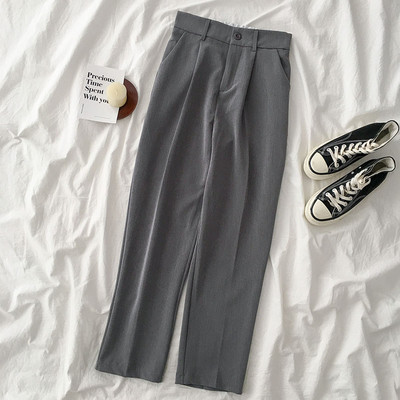 Κομψό γυναικείο ίσιο παντελόνι με ελαστική μέση