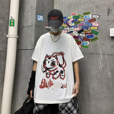 Muška majica kratkih rukava sa šarenim printom i kratkim rukavima