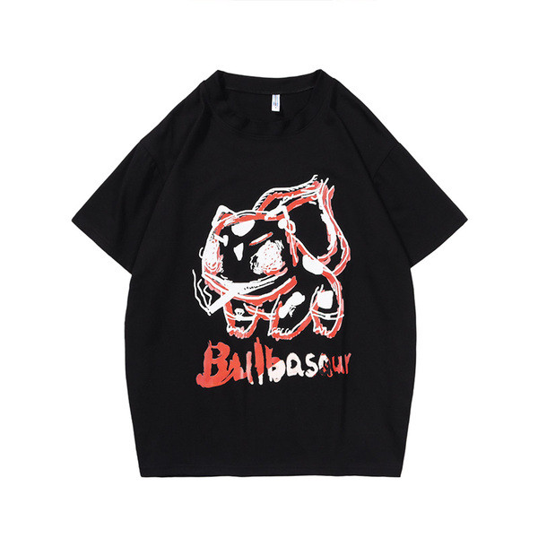 Muška majica kratkih rukava sa šarenim printom i kratkim rukavima